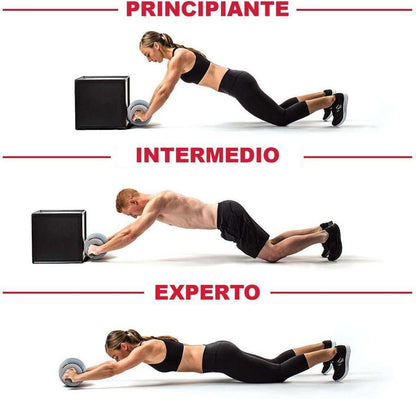 RUEDA MUSCULAR ABDOMINAL DE DOBLE RUEDA