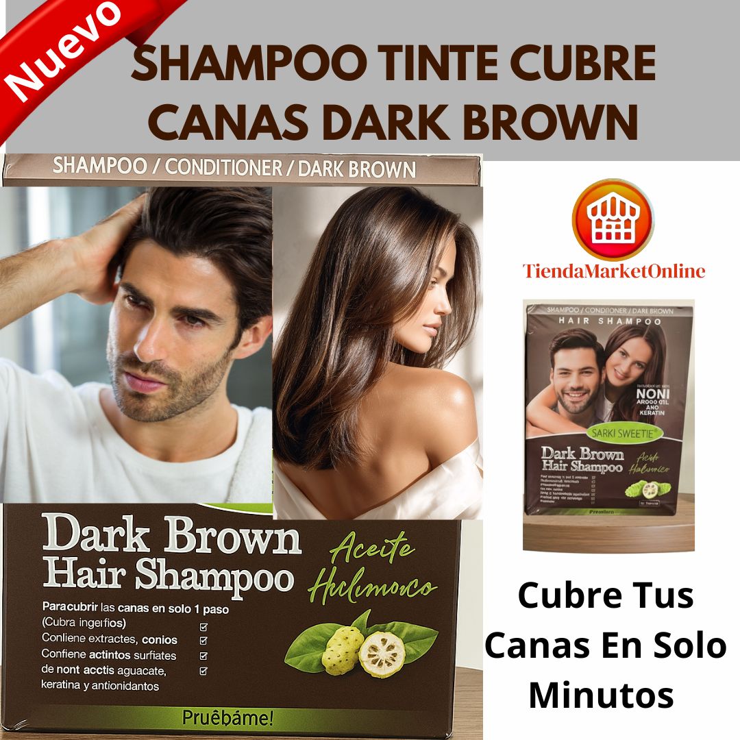 SHAMPOO CUBRE CANAS COLOR MARRON X 10 SACHET