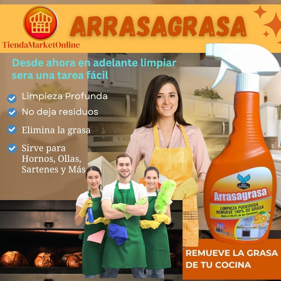 ARRASA GRASA 650 ML LIMPIEZA PODEROSA