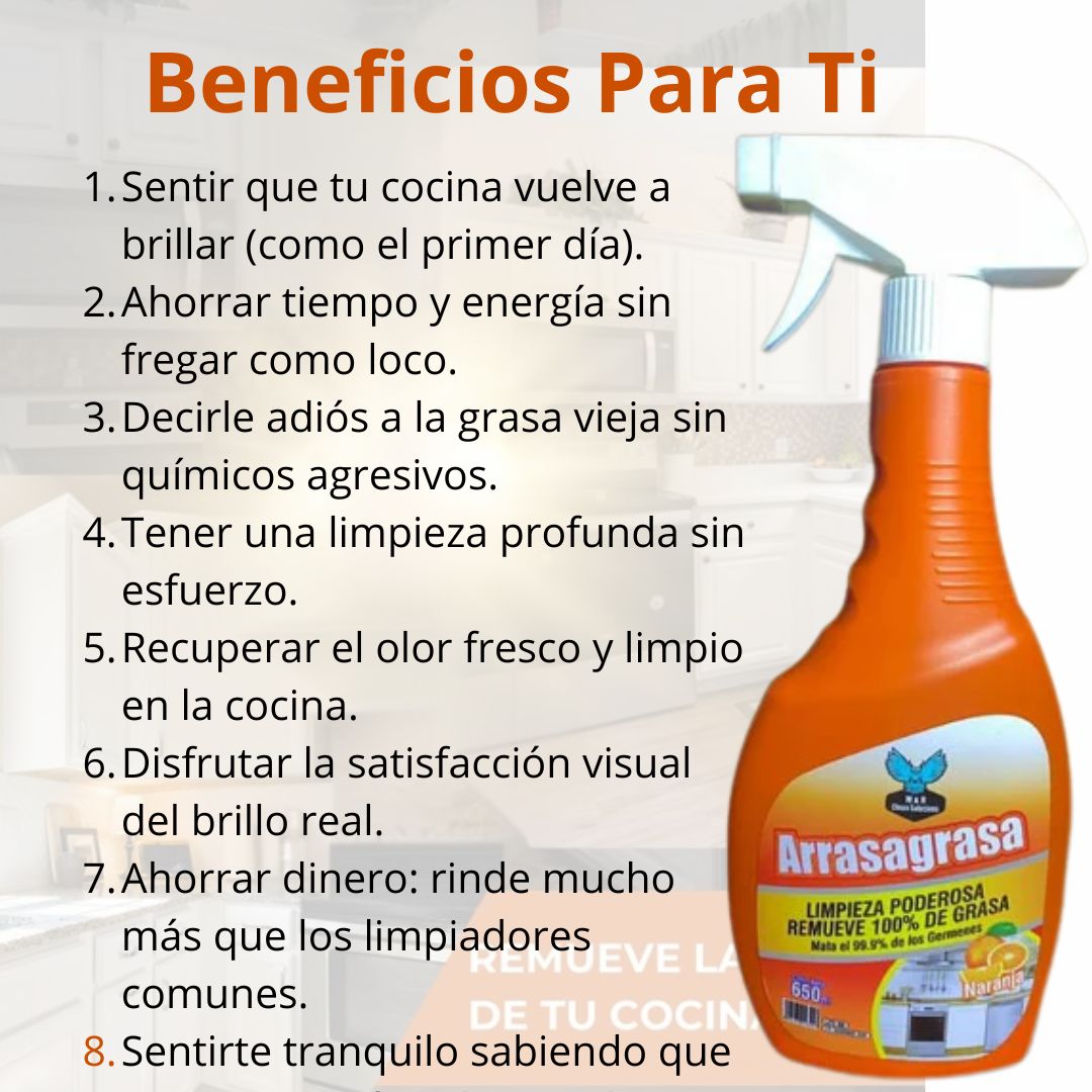 ARRASA GRASA 650 ML LIMPIEZA PODEROSA