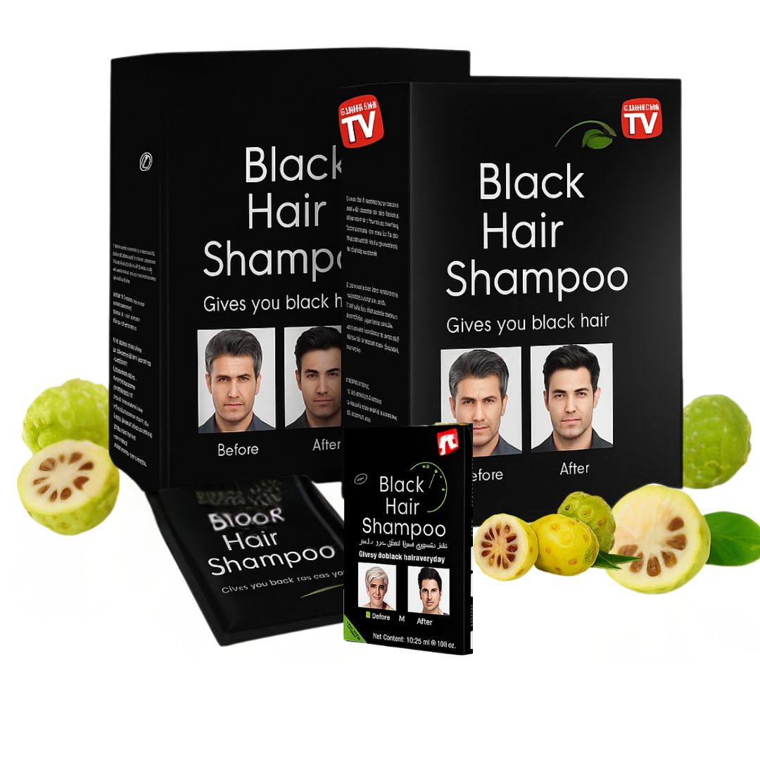 SHAMPOO TINTE CUBRE CANAS BLACK HAIR (NEGRO)