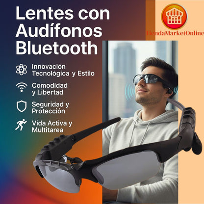 LENTES CON AUDIFONOS Y  BLUETOOTH
