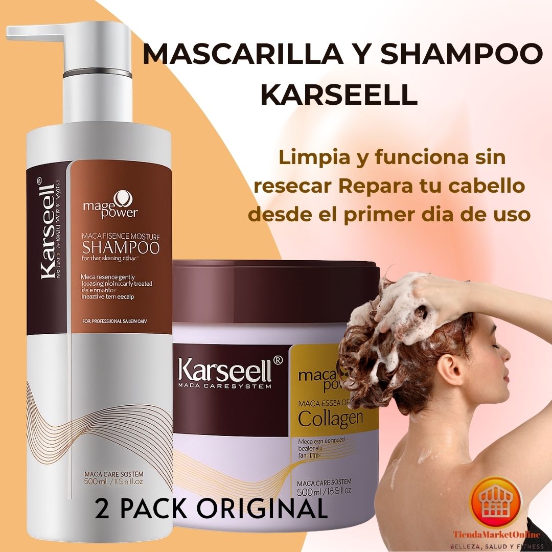 2 PACK ORIGINAL MASCARILLA Y SHAMPOO KARSEELL