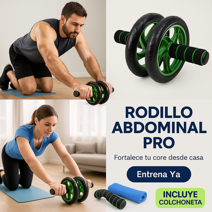RUEDA MUSCULAR ABDOMINAL DE DOBLE RUEDA