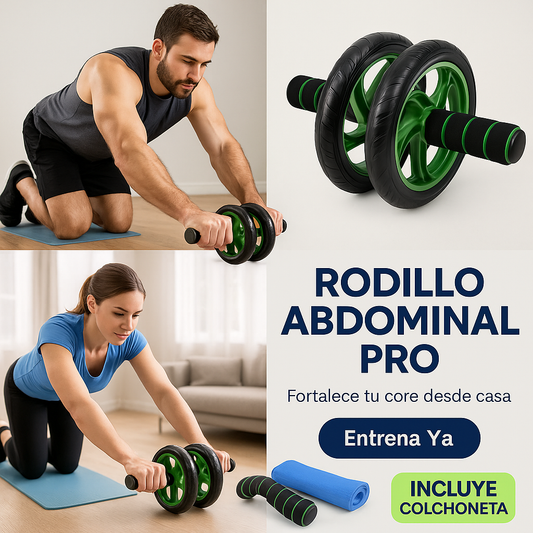 RUEDA MUSCULAR ABDOMINAL DE DOBLE RUEDA