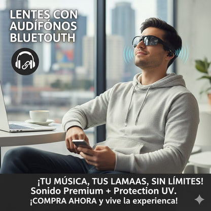 LENTES CON AUDIFONOS Y  BLUETOOTH